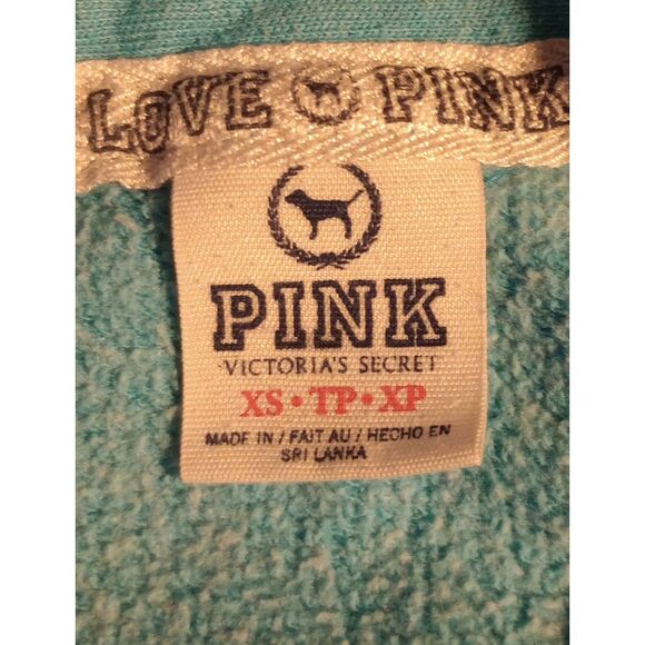 Pink Women's Size XSmall Blue Sweatshirt - Picture 4 of 5